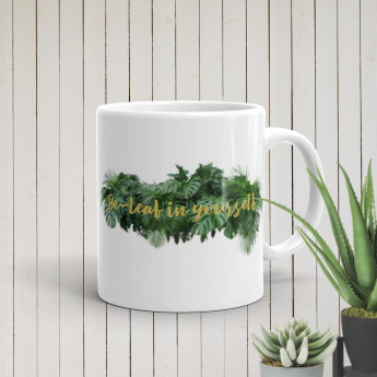 Be-Leaf in Yourself/Tropical glossy mug