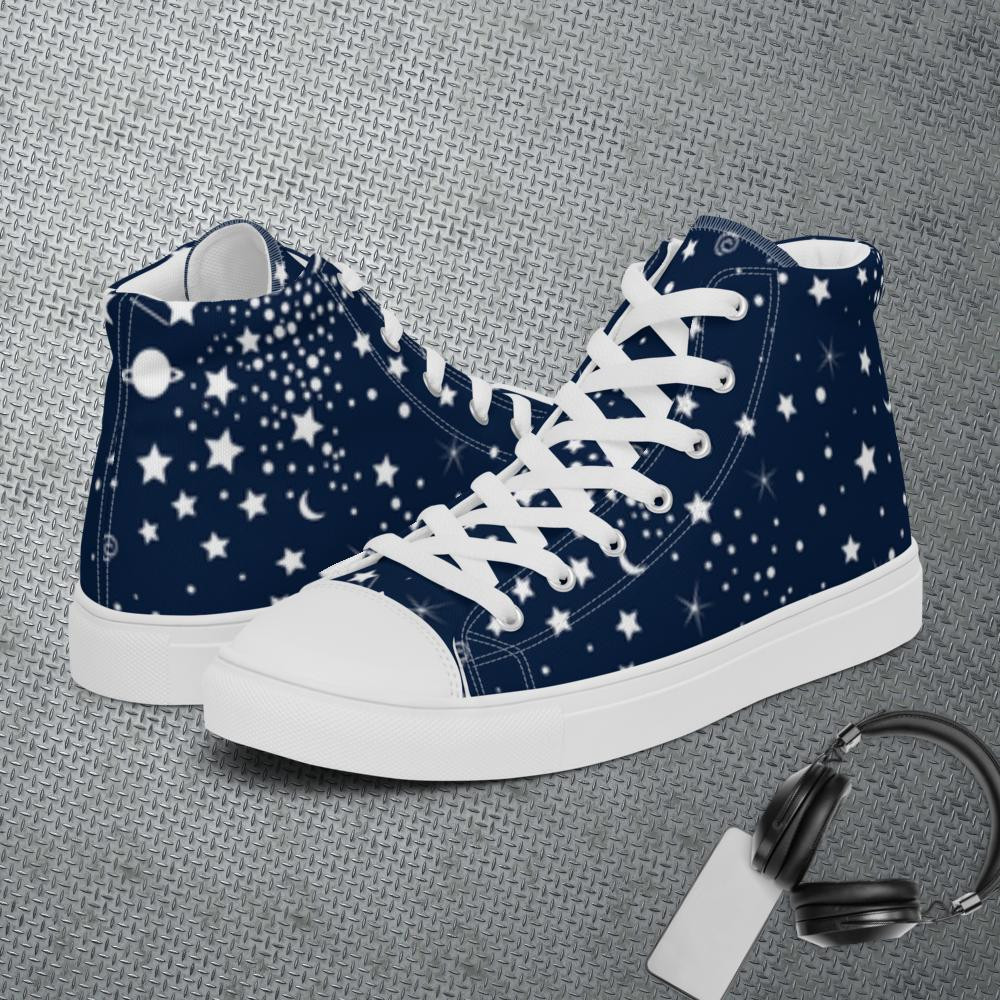 Starry Women’s high top canvas shoes